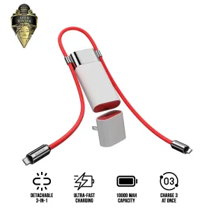 Sharge Pouch 3-in-1 Power Bank   Charger   Cable (SP065A/B)