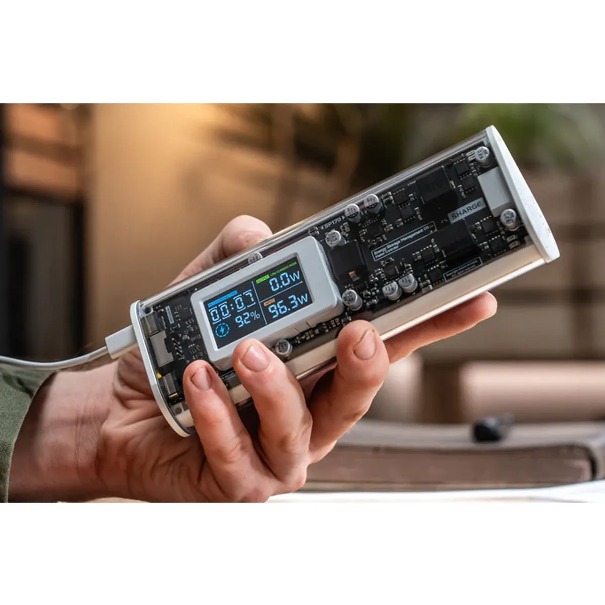 Shargeek 170 Power Bank 24000mAh 170W (White) (SP170)   Free Sharge Power Bank Travel Case for Shargeek 170/ X1i