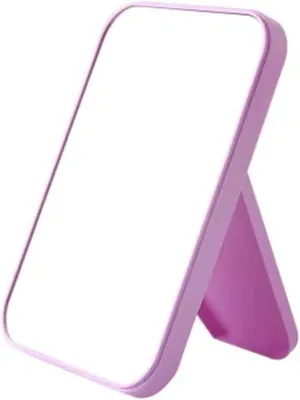 SHBHWS Make-Up Mirror Desktop Folding Portable Makeup Mirror Student Dormitory Desktop Small Mirror Female Dressing Mirror with Princess Mirror Make Up Mirror Travel(Color03)