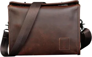 Shoulder Bag Casual Retro Shoulder Messenger Bag with Double Twist Lock Design - Trendy Crossbody Briefcase for Everyday Use