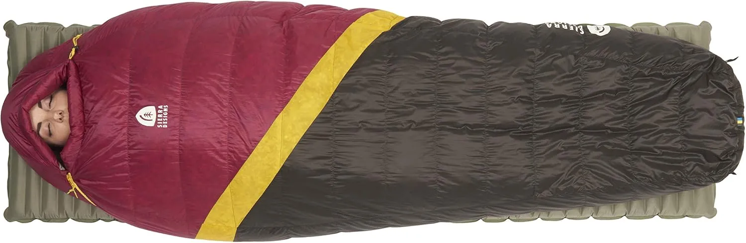 Sierra Designs Nitro 20 Degree 800 Fill DriDown Sleeping Bag - Ultralight Down Sleeping Bag for Backpacking and Camping for Men & Women – Sub 2lbs