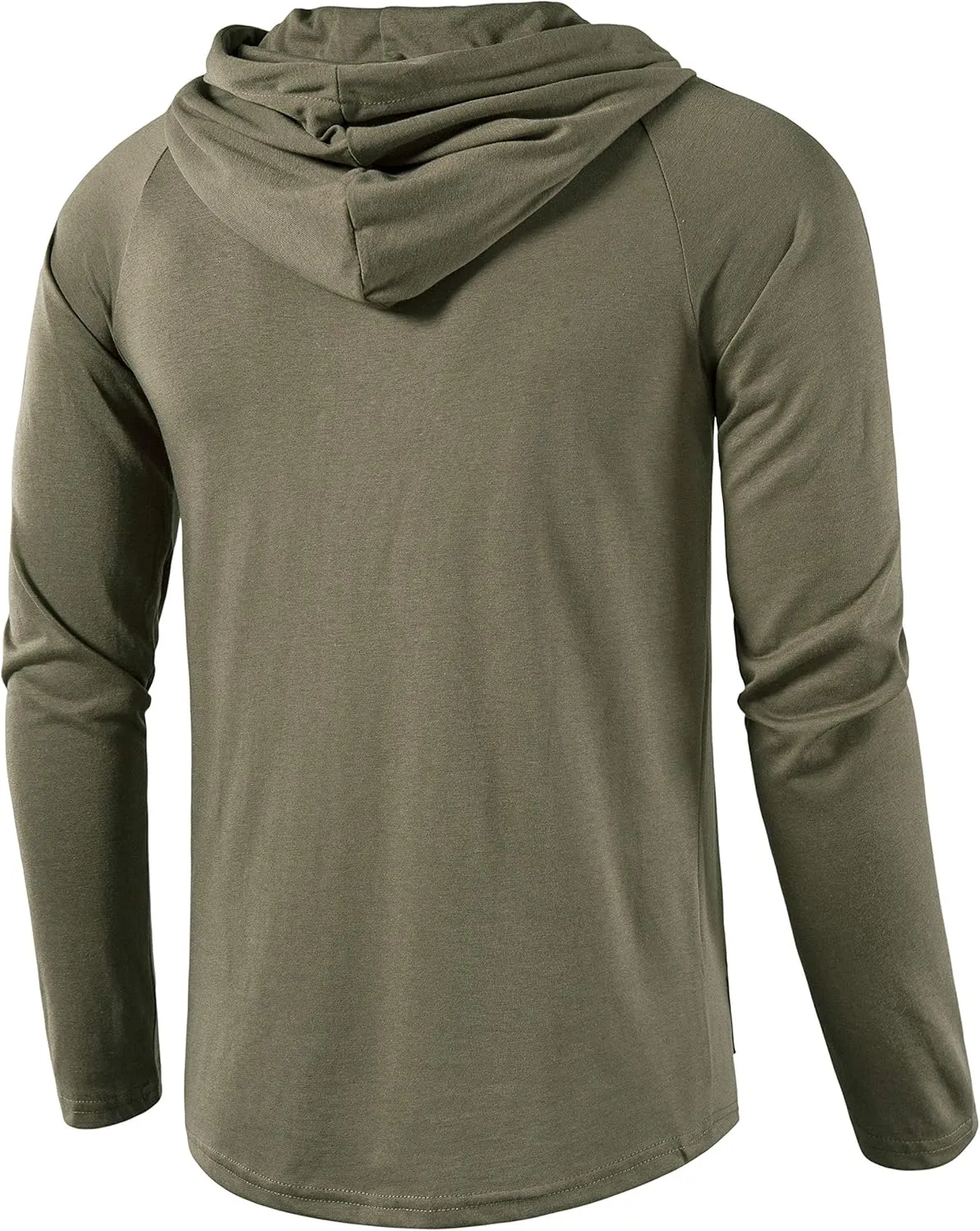 SIR7 Men's Gym Workout Active Long Sleeve Pullover Lightweight Hoodie Casual Hooded Sweatshirts