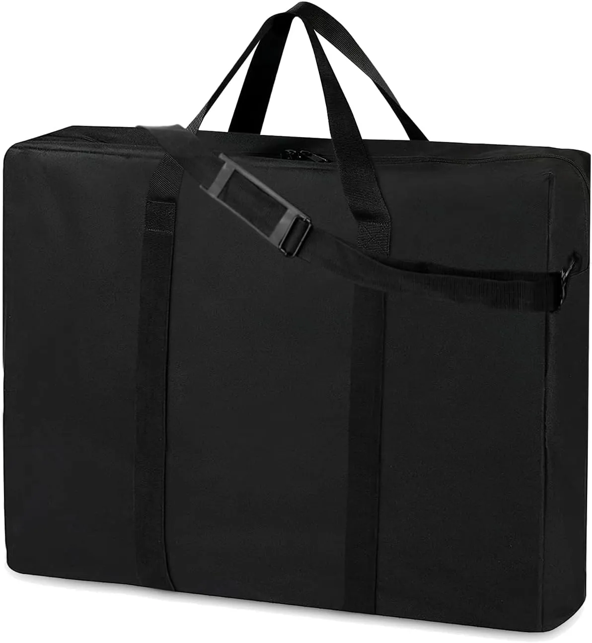 SIRUITON Folding Table Storage Bag, Portable 600D Waterproof Carry Bag for Folding Picnic/Camp Tables with Reinforcing Plate & Shoulder Strap, 36" D x 30" W x4.5 H Fits 6FT Folding Tables（Bag Only）