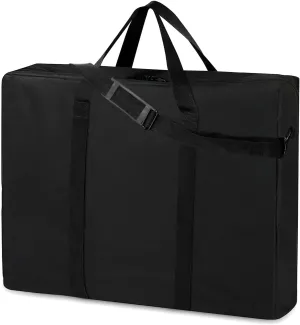 SIRUITON Folding Table Storage Bag, Portable 600D Waterproof Carry Bag for Folding Picnic/Camp Tables with Reinforcing Plate & Shoulder Strap, 36" D x 30" W x4.5 H Fits 6FT Folding Tables（Bag Only）