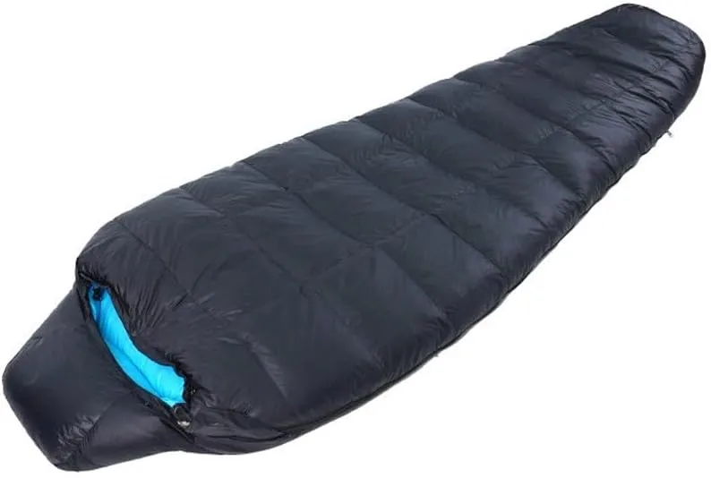 Sleeping Bag Duck Down 400 FP Winter Summer Light Weight Ultralight Mummy Sleeping Bag Adult Waterproof Cold Weather Backpaking Camping Hiking Outdoor Stuff Sack…