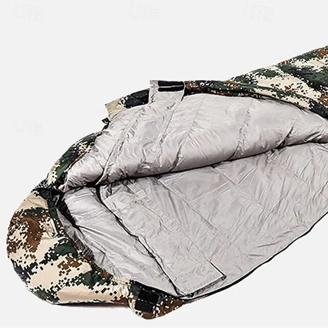 Sleeping Bag Outdoor Camping Mummy Bag for Adults 3-13 °C Single Polyester Thermal Warm Portable Windproof Durable 180 cm Winter Autumn / Fall for Camping / Hiking Camping / Hiking / Caving