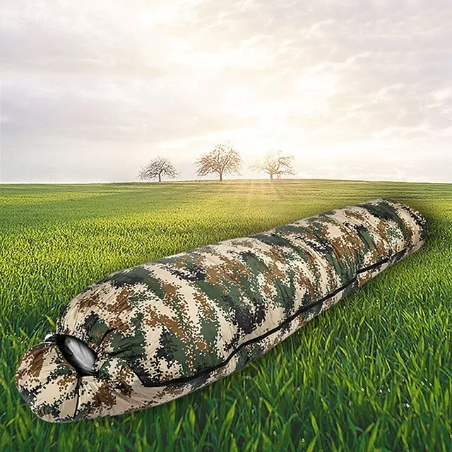 Sleeping Bag Outdoor Camping Mummy Bag for Adults 3-13 °C Single Polyester Thermal Warm Portable Windproof Durable 180 cm Winter Autumn / Fall for Camping / Hiking Camping / Hiking / Caving
