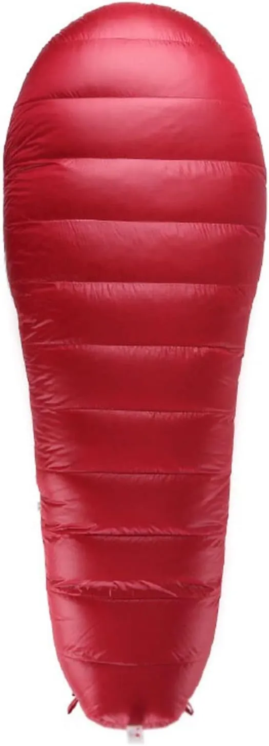 Sleeping Bags Blue/Red Mummy Splicing Single Ultra Light Waterproof Goose Down Winter Sleeping Bag
