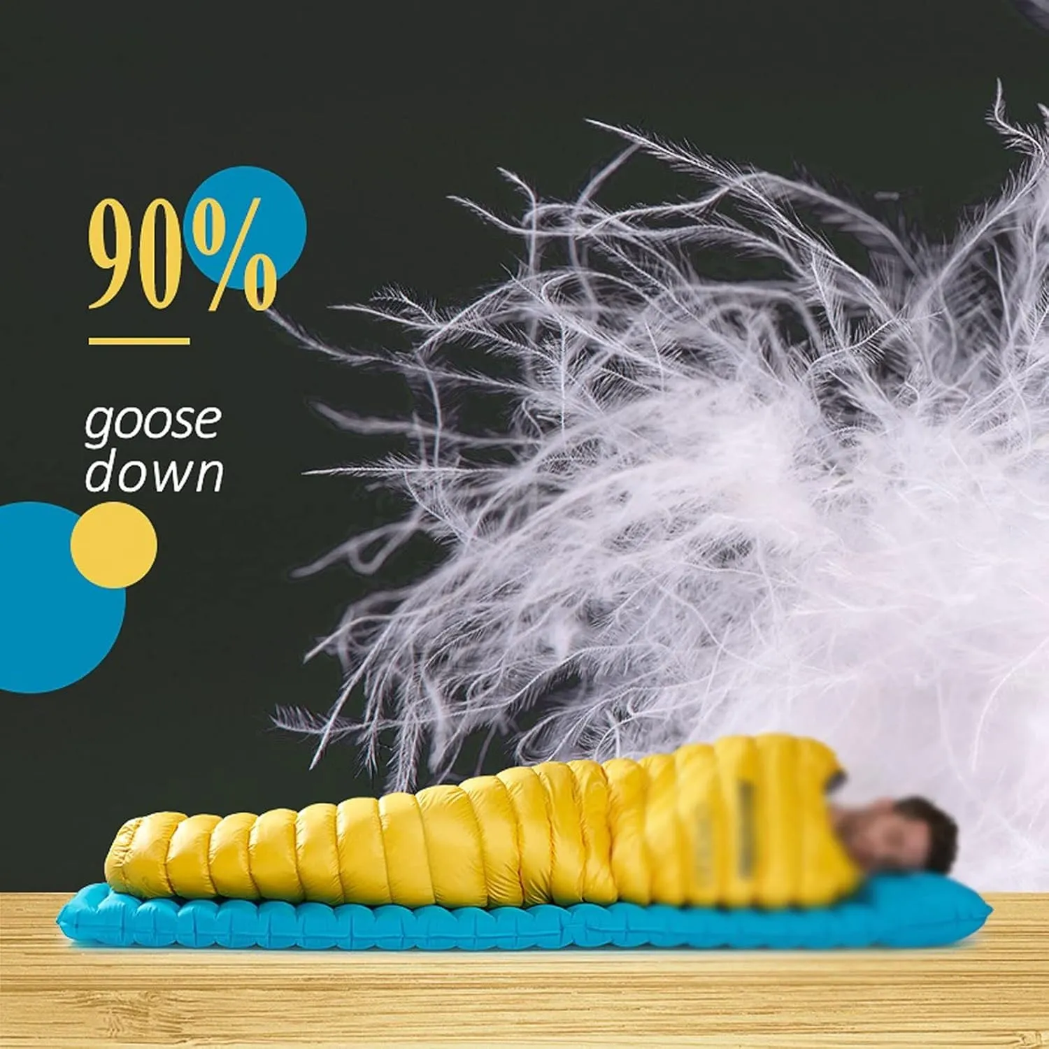 Sleeping Bags Ultralight Warm Sleeping Bag White Goose Down Sleeping Bag Adults Backpacking Camping Mummy Sleep Bags