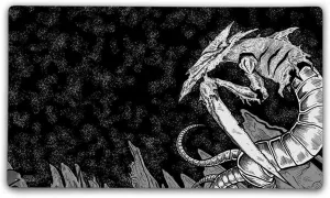 Slivers TCG Playmat with Carry Bag, 14x24, 3mm Double Stitched Edge, Cloth Top, Neoprene Rubber Base, USA Made, only from Jank Mats!