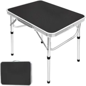 Small Folding Table Portable Camping Table Adjustable Heights Picnic Table 2ft Lightweight Collapsible Dinning Tables with Aluminum Legs for Indoor Outdoor Camp Cooking Party BBQ…