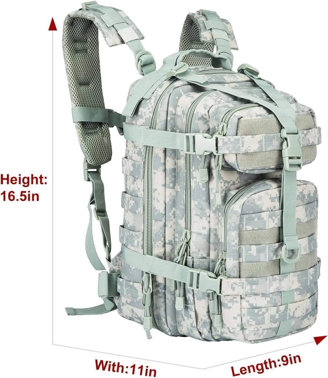 Small Military Tactical Backpack Army Assault Rucksack GYM Hiking Bug Out Bag
