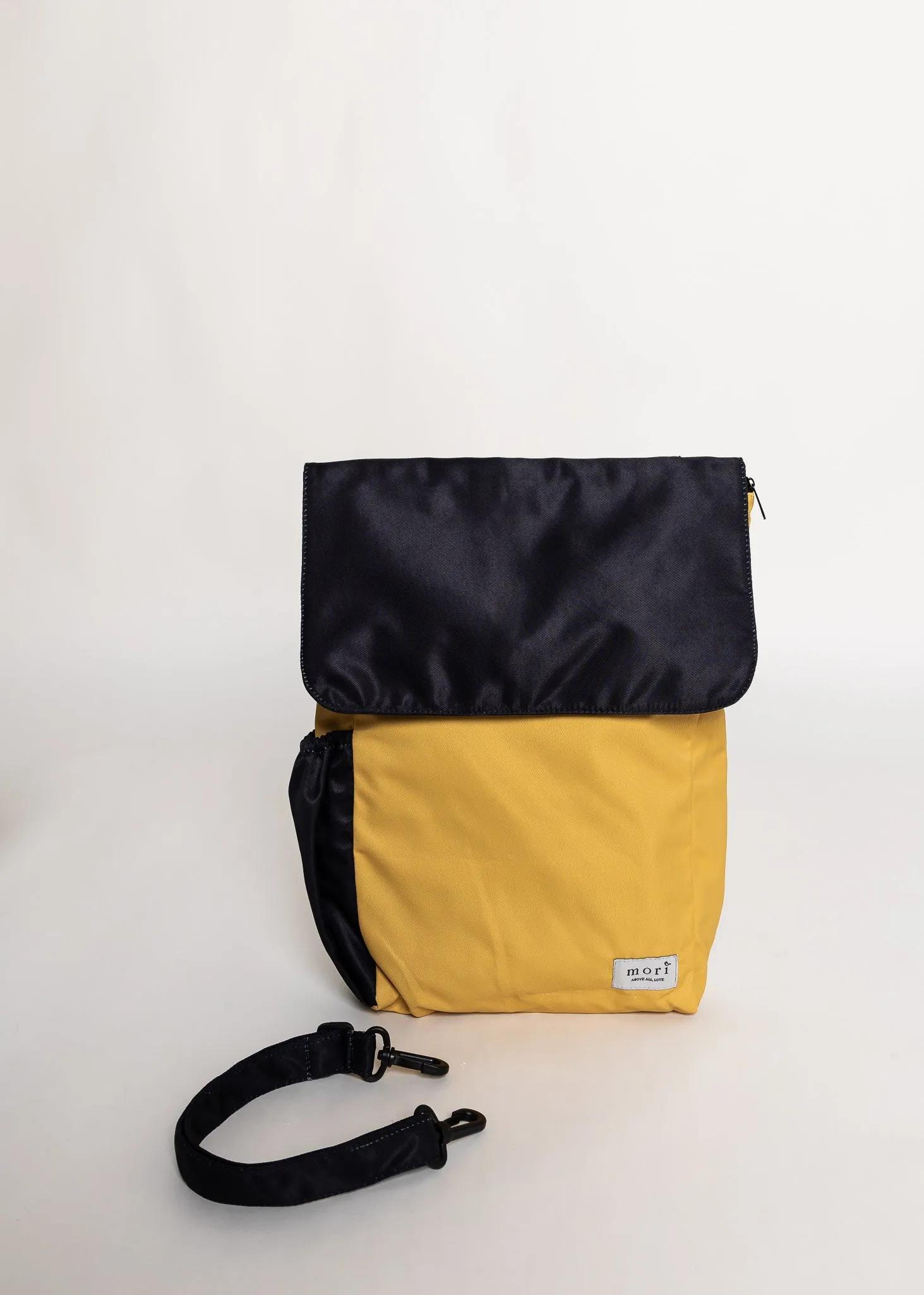 {{Smaller 14 Inch Size}} Mustard Black Utility 4-Way Washable Bag