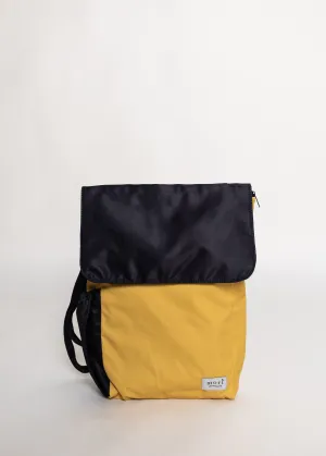 {{Smaller 14 Inch Size}} Mustard Black Utility 4-Way Washable Bag