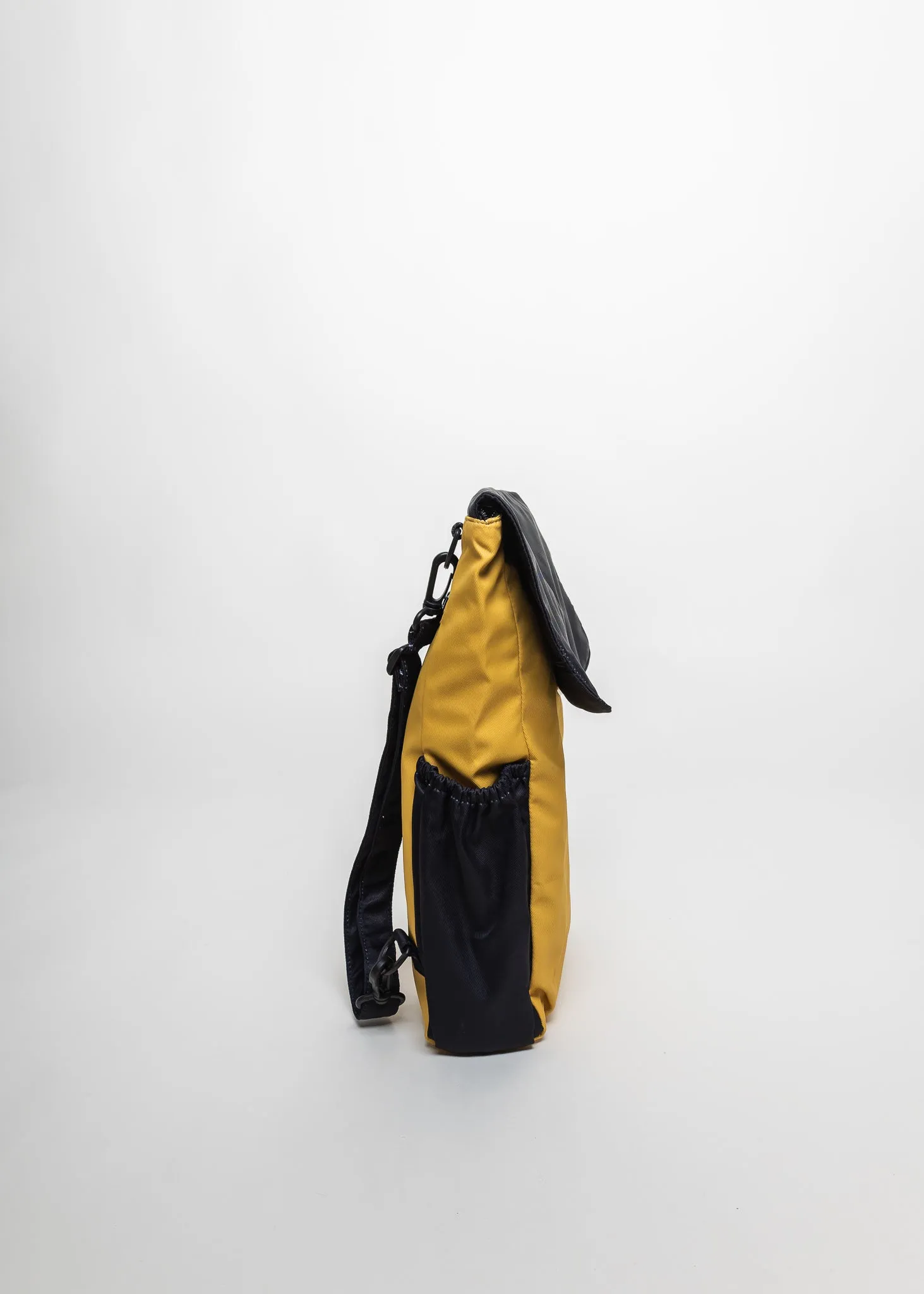{{Smaller 14 Inch Size}} Mustard Black Utility 4-Way Washable Bag