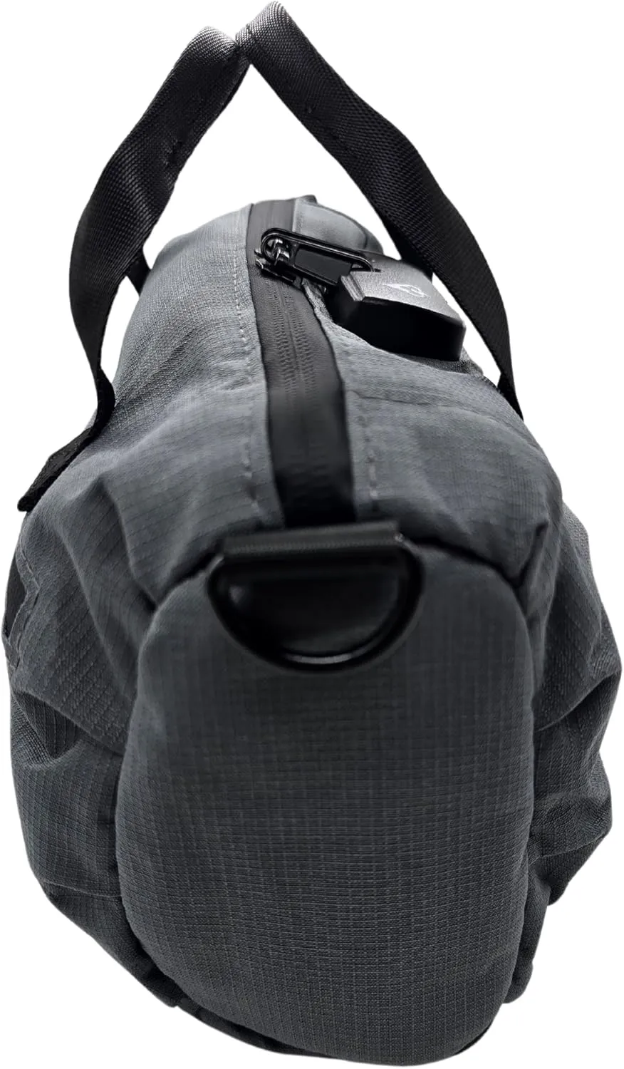 Smell Proof Duffle Bag with Anti Theft Combo Lock, Removable Shoulder Strap, Water Resistant, Ultra Durable Double Gasket Zippers   Premium Hardware (Space Grey, 9-Inch (9" x 5" x 4"))