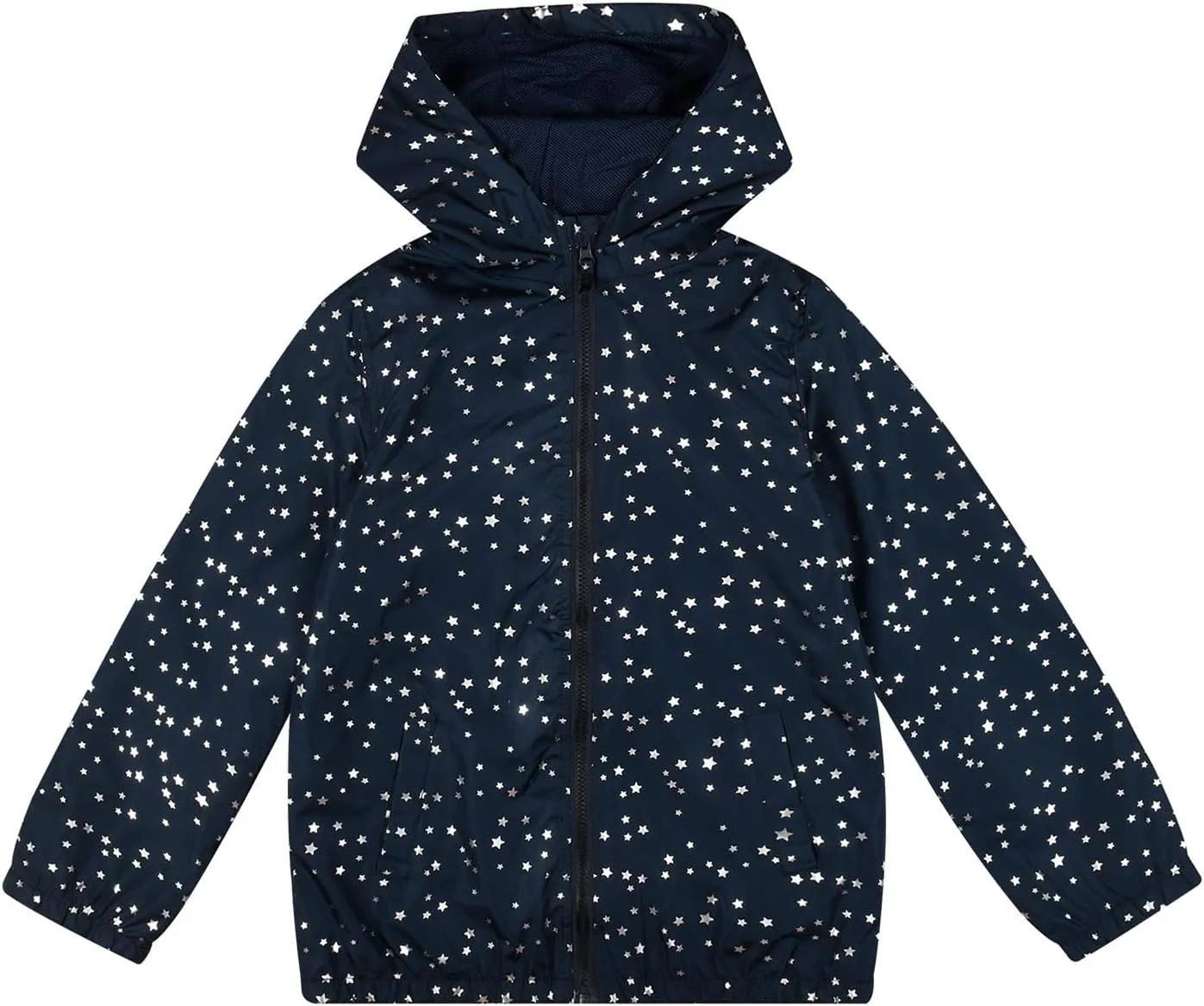 SNOW DREAMS Girls Waterproof Rain Jacket Windbreaker Lightweight Coat Kids Raincoat Outerwear