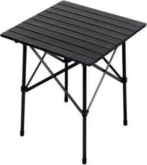 SOBOUR Aluminum Camping Table Portable Picnic Table Roll Up Camping Table Compact Structure with Carry Bag for Camp Party & Events