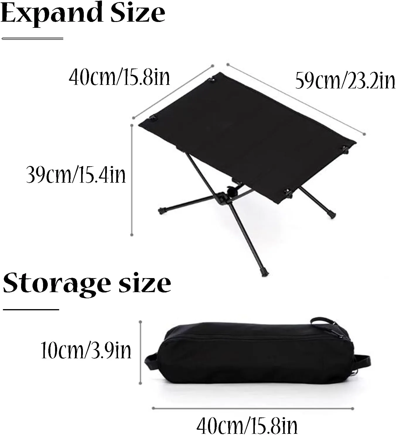 SOBOUR Lightweight Camping Table Cloth Roll-Up Picnic Tables Aluminum Frame Foldable Camping Table Easy to Assembly for Outdoor