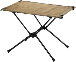 SOBOUR Lightweight Camping Table Cloth Roll-Up Picnic Tables Aluminum Frame Foldable Camping Table Easy to Assembly for Outdoor
