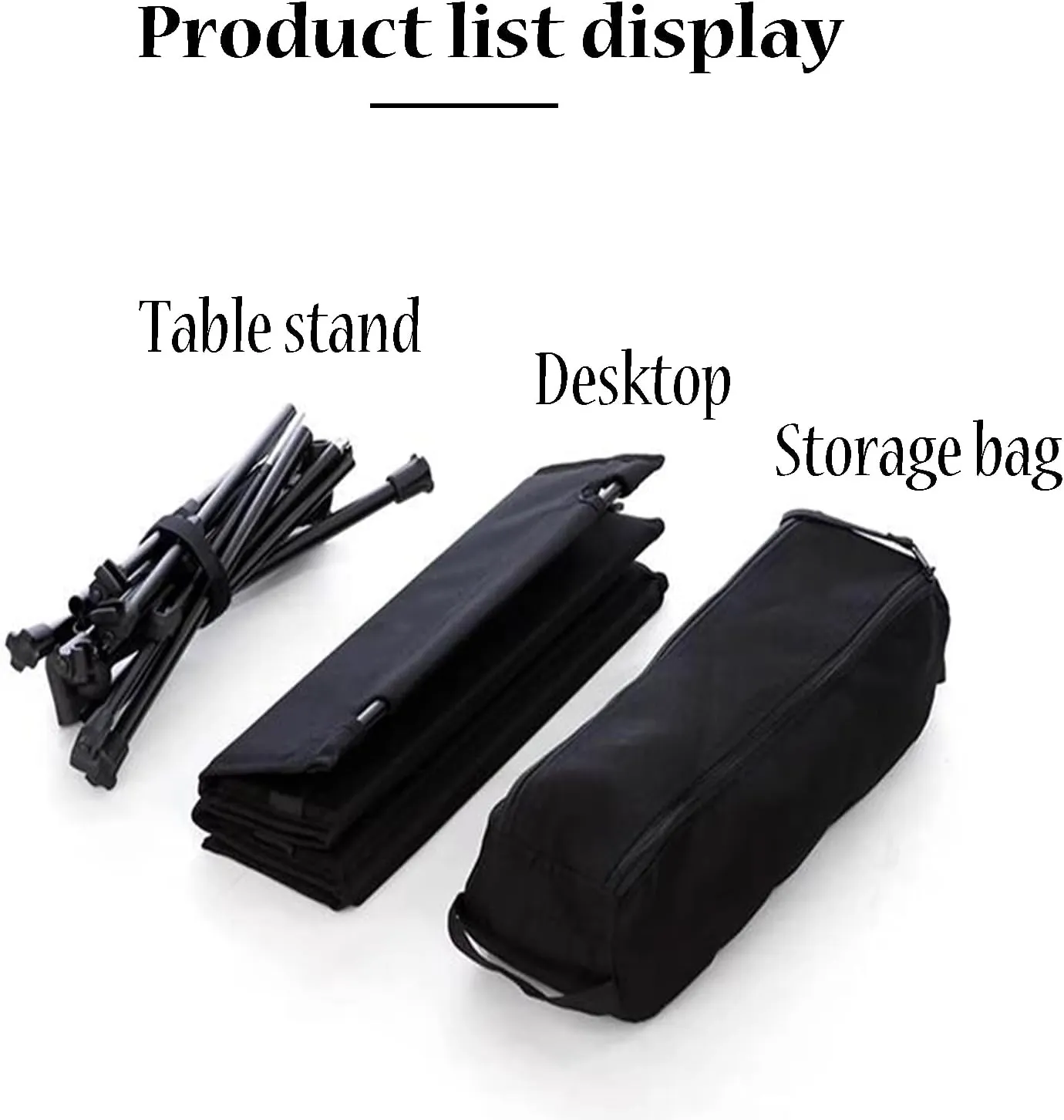 SOBOUR Lightweight Camping Table Cloth Roll-Up Picnic Tables Aluminum Frame Foldable Camping Table Easy to Assembly for Outdoor