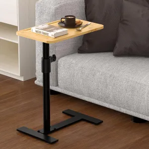 Sofa Armrest Tray Table - 360° Swivel TV Trays - Height Adjustable Side Table for Bed or Chair with Phone & Tablet Slots - End Tables for Small Spaces (Standard, Fair)