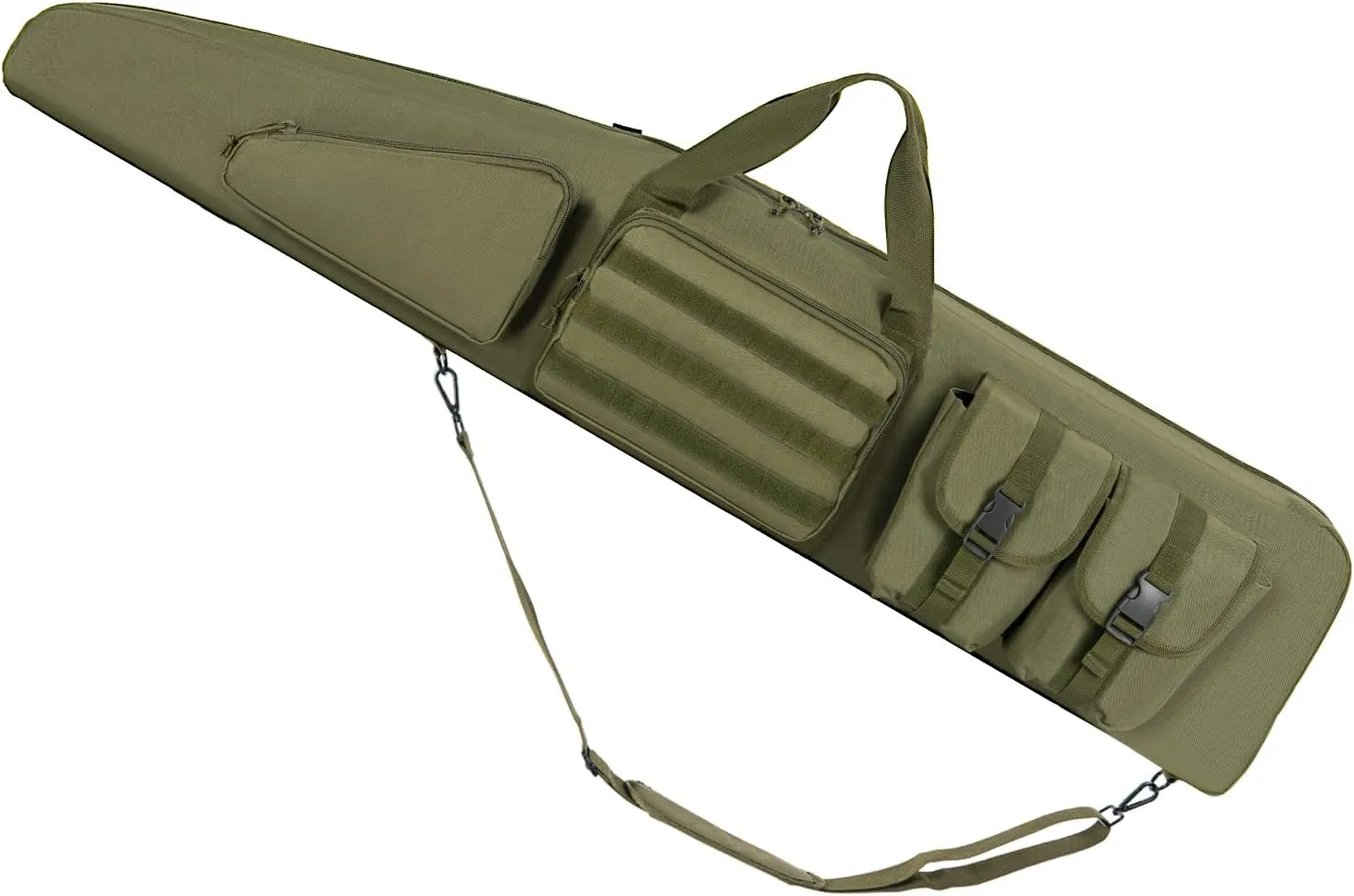 Soft Double Shotgun Rifle Case 38"/42"/46"/52" Long Rifle Bag for Hunting Shooting Range, Firearm Transportation, With Multiple Magazine Holder Pouches