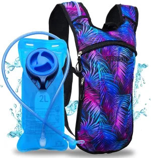 Sojourner Rave Hydration Pack - Hydration Backpack - Hydropack with 2L Bladder - Water Backpack for Festivals, Hiking, Running, Biking and More