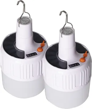 Solar Portable Emergency Charging Lamp Latern - 2 Count