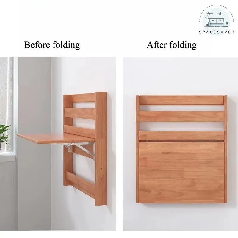 Solid Wood Folding Coffee Table | Minimalist Modern Design | Multipurpose Side Table