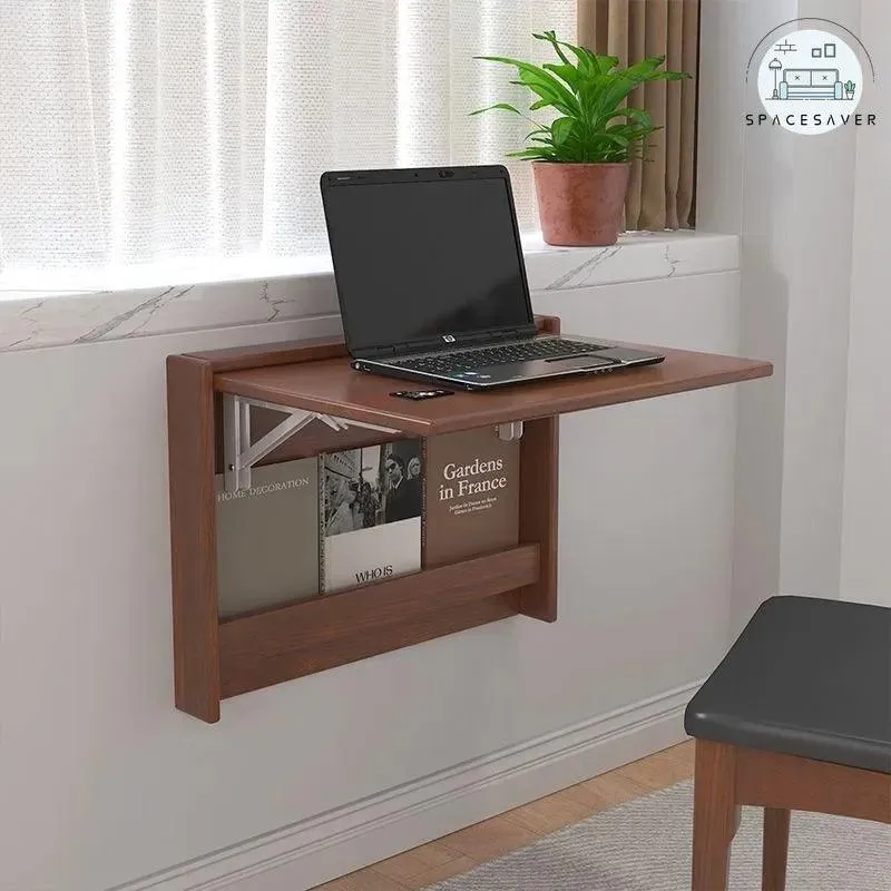 Solid Wood Folding Coffee Table | Minimalist Modern Design | Multipurpose Side Table