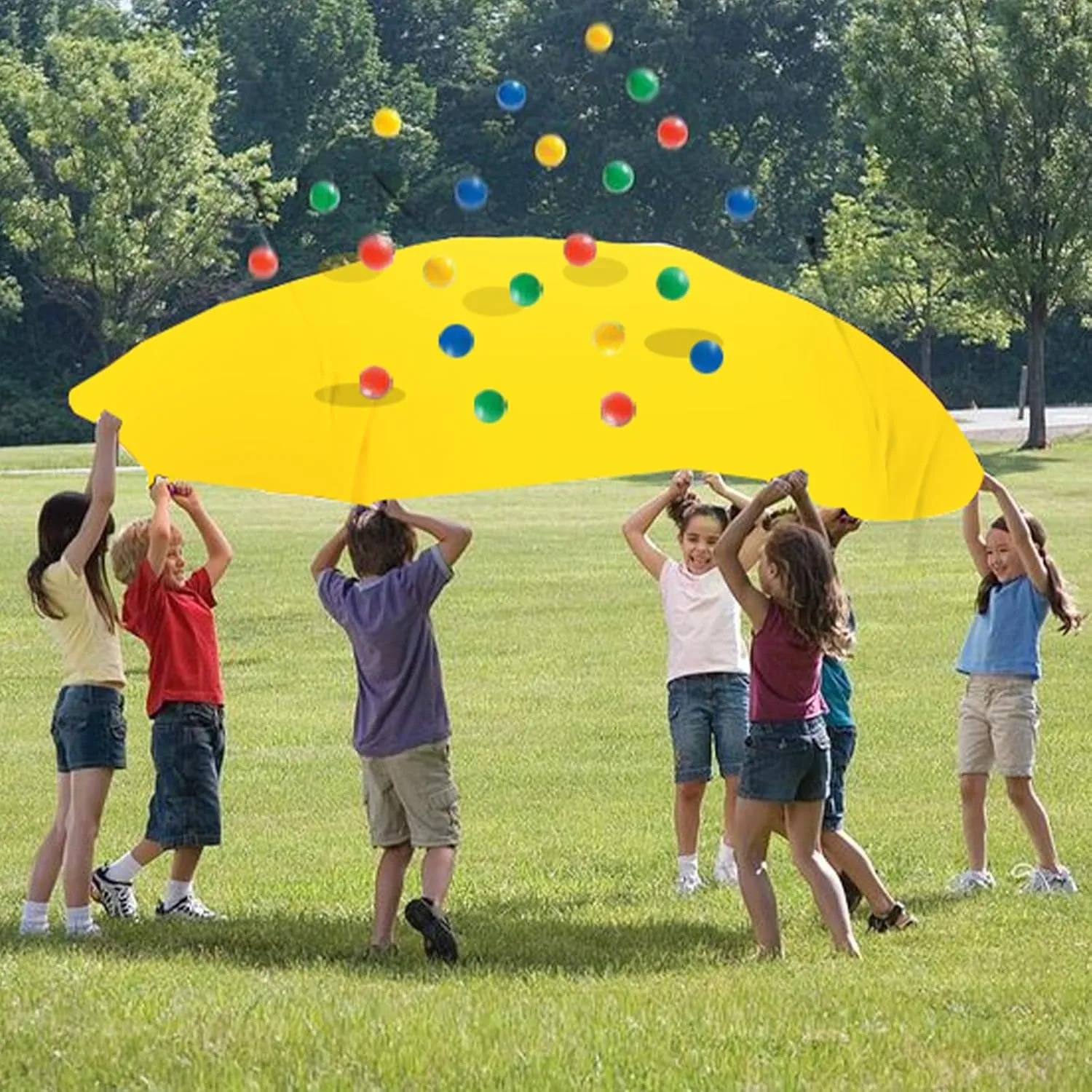 Sonyabecca Hole Tarp Team Building Exercise Activities Games Teamwork Group Learning Fun Playing Yellow