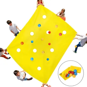 Sonyabecca Hole Tarp Team Building Exercise Activities Games Teamwork Group Learning Fun Playing Yellow