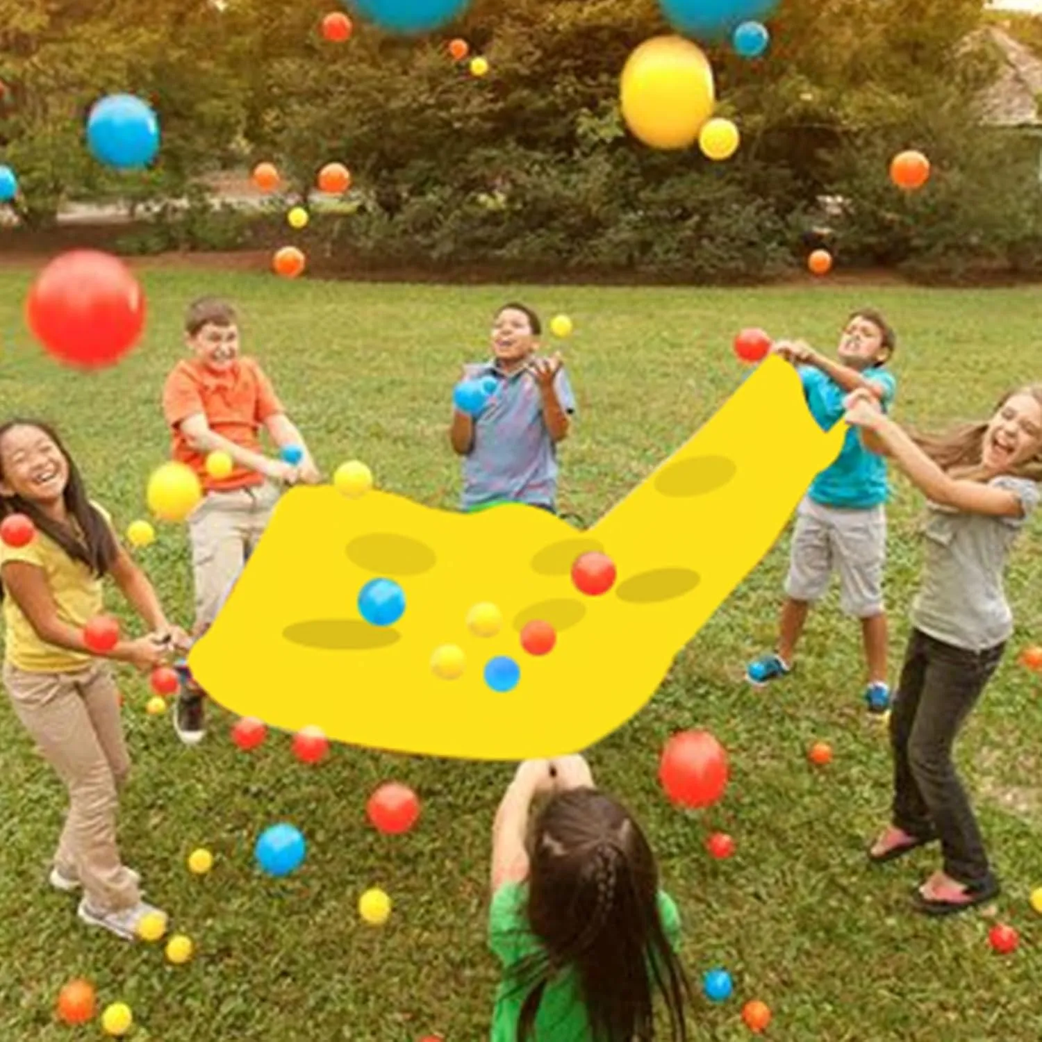 Sonyabecca Hole Tarp Team Building Exercise Activities Games Teamwork Group Learning Fun Playing Yellow