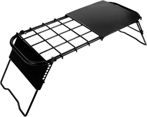 Sosoport Folding Table Camping Table Small Foldable Outdoor Table Adjustable Height Portable Table with Side Storage Pocket Folding Grill Table for Picnic Hiking Camping Table
