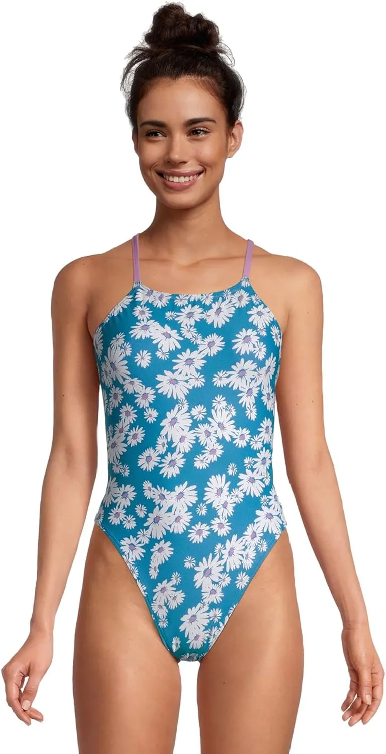 Speedo Women's Swimsuit One Piece Endurance Fixed Back Double Strap