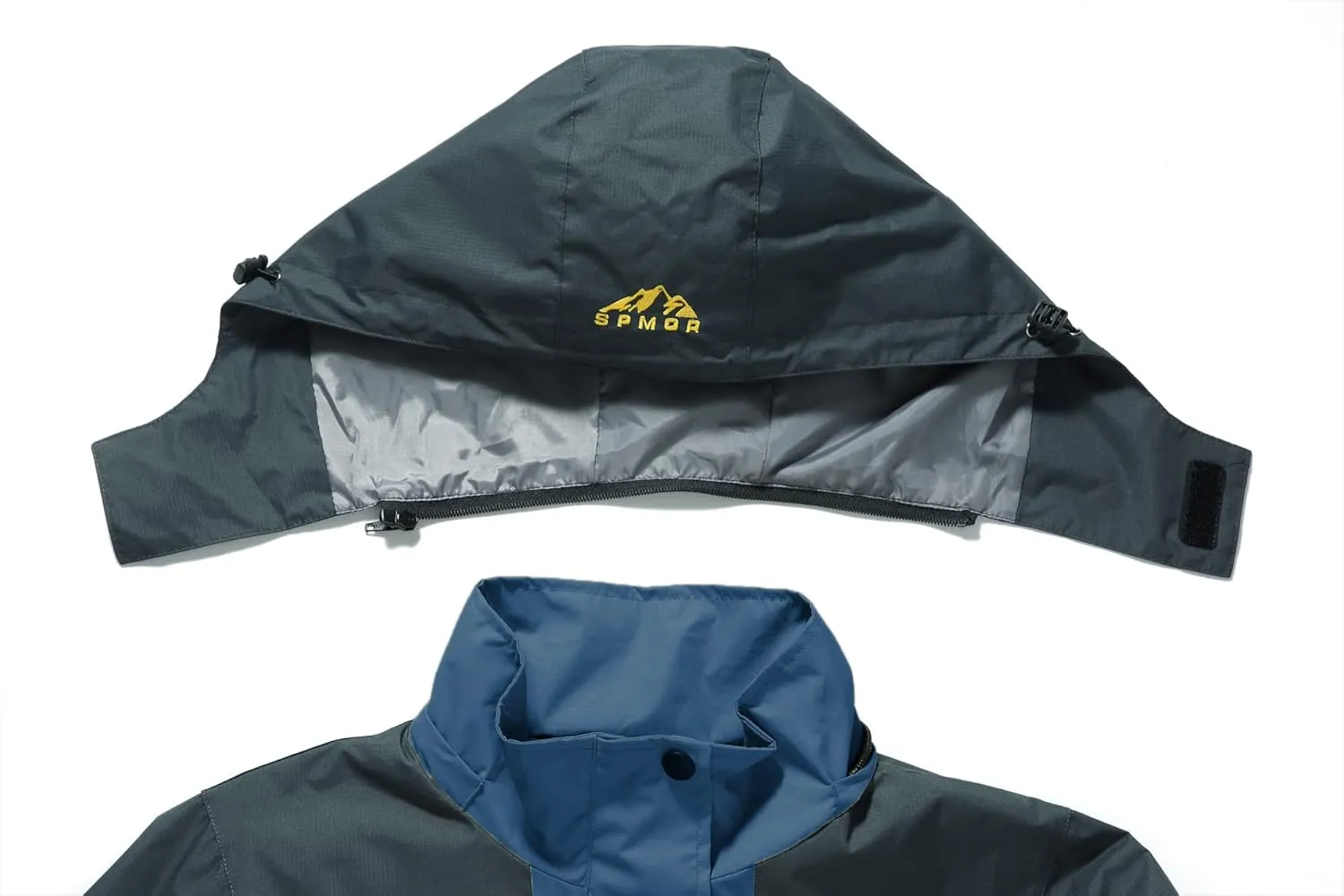 Spmor Women's Waterproof Rain Jacket Windproof Hooded Windbreaker Lightweight Raincoat