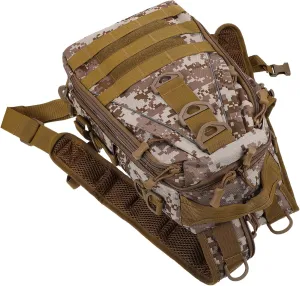 Sports Bag Fashion Zipper Design Desert Camouflage Outdoor Backpack Sturdy Tear-resistant Suitable for Travel Trekking Hunting