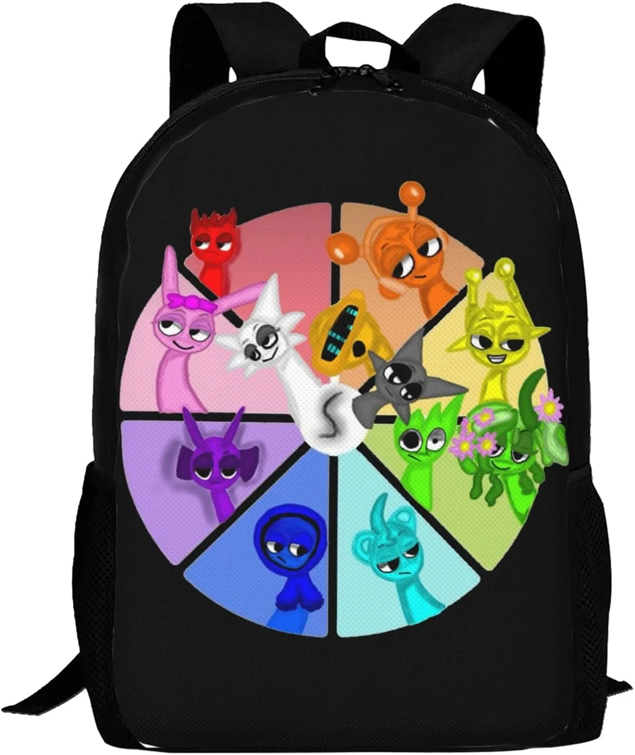 Sprunki Backpack Fashion Casual Travel Bag Classic Print Backpack