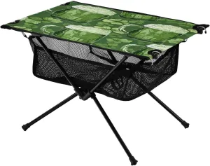 St Portable Folding Camping Table, Compact Lightweight Beach Table with Carrying Bag for Outdoor Picnics, BBQs, Camp