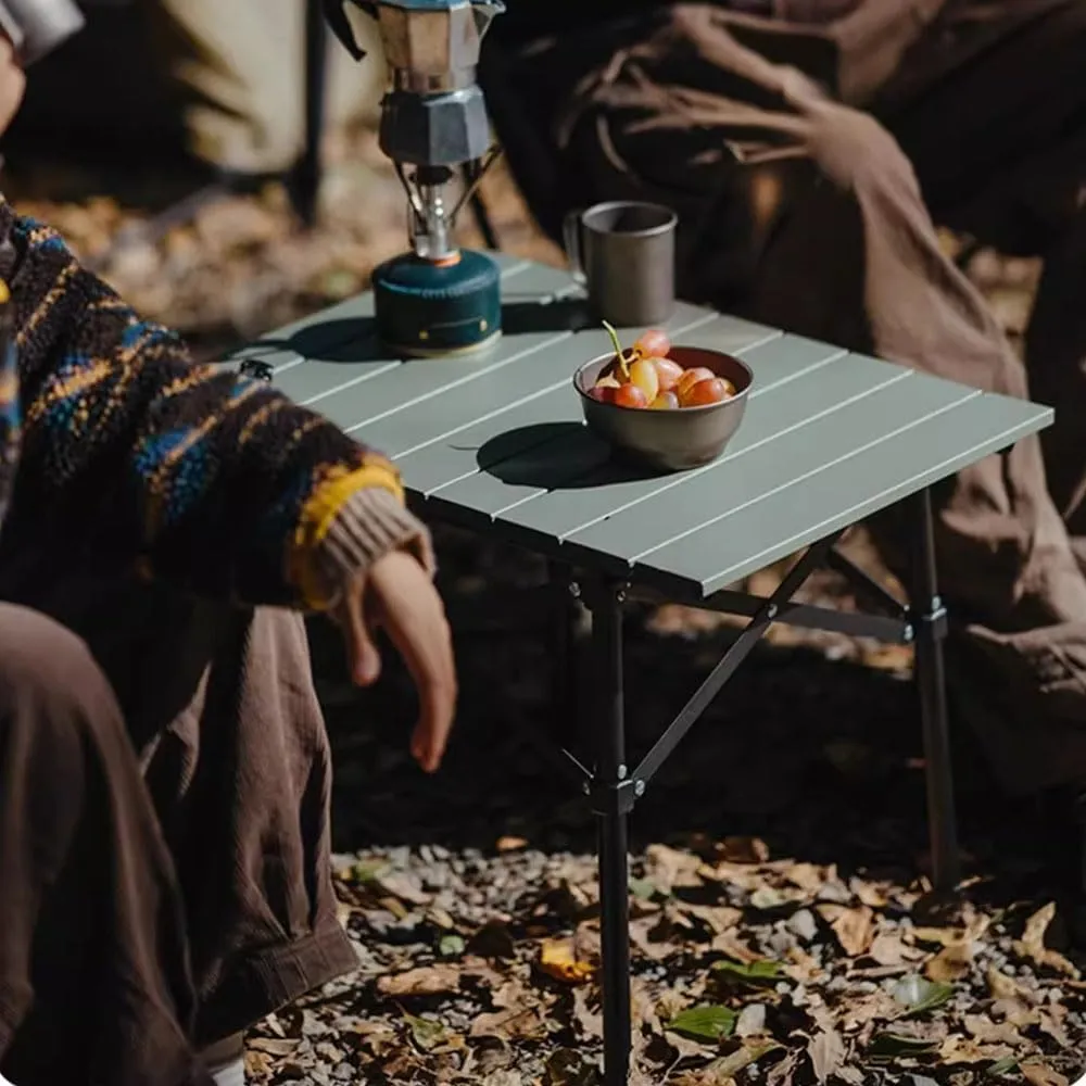 Stable and Durable Aluminum Alloy Mini Folding Table Easy to Assemble Outdoor Picnic Table Safe and Stable Lightweight Motorcycle Table
