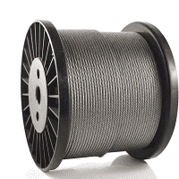 Stainless Steel 8mm dia, 7x7 wire rope
