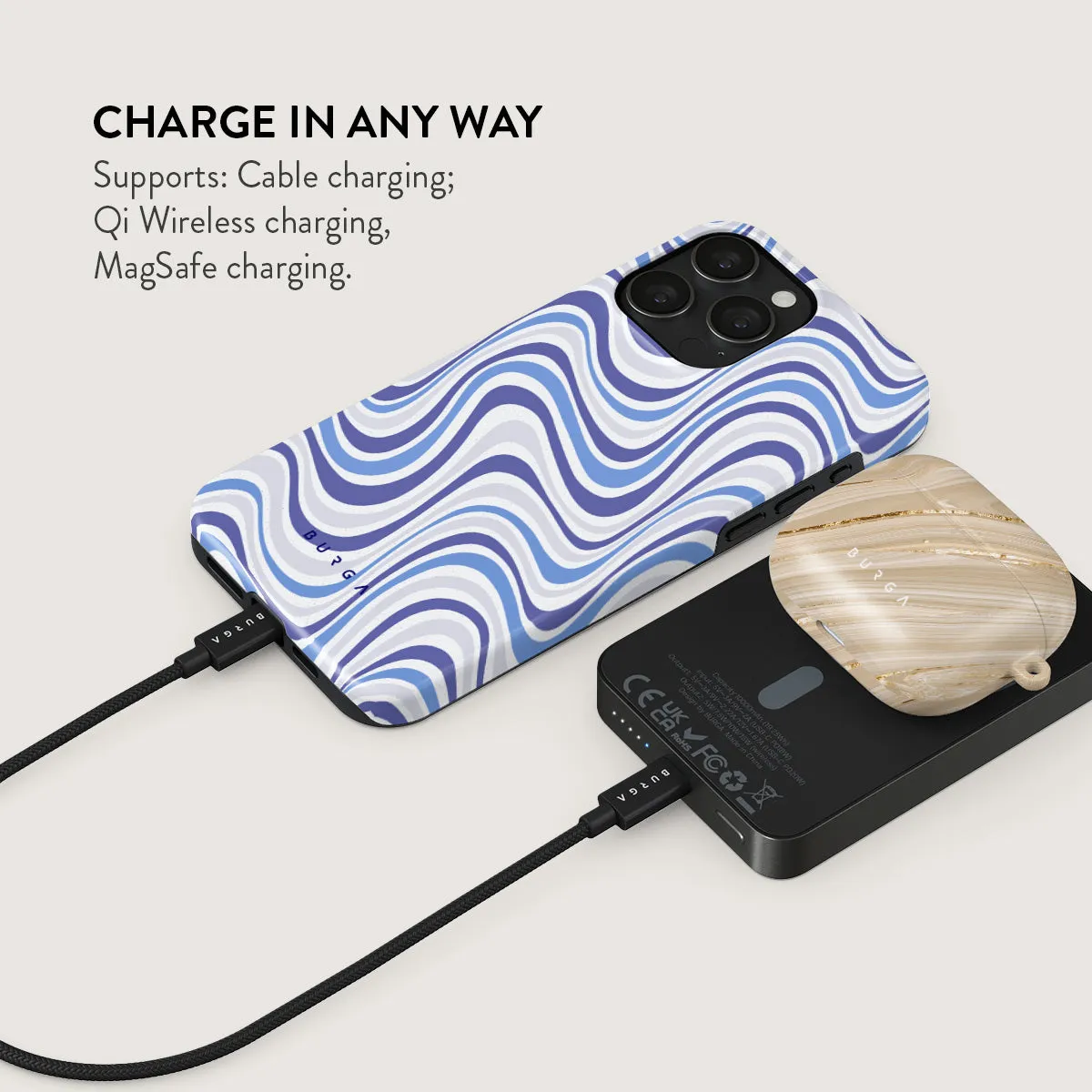 Stay Groovy - Magnetic Power Bank