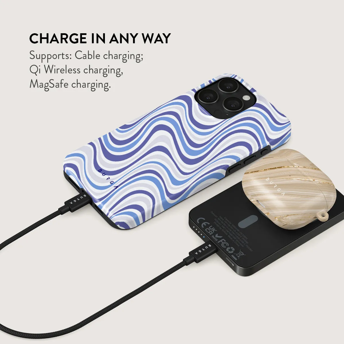 Stay Groovy - Magnetic Power Bank