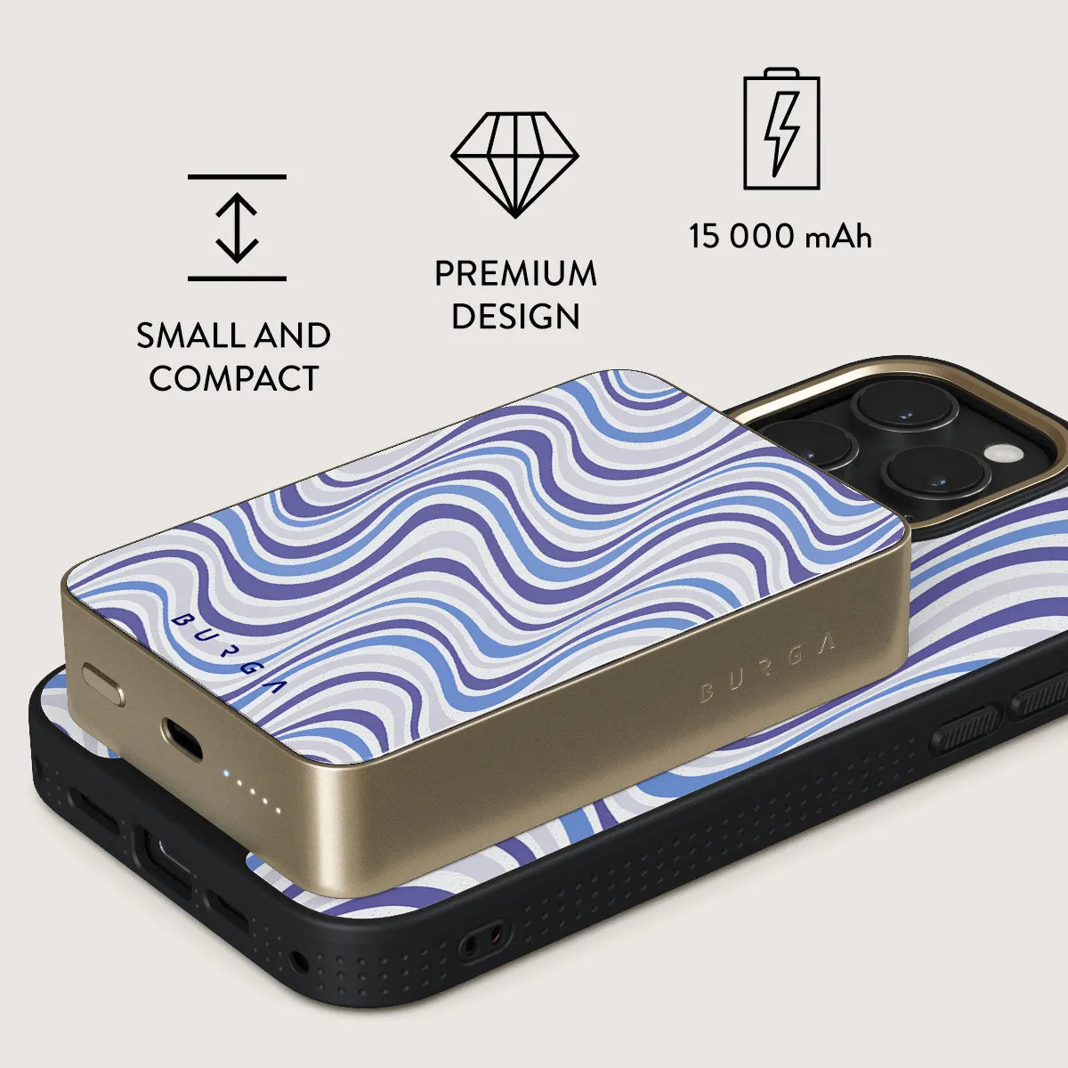 Stay Groovy - Magnetic Power Bank