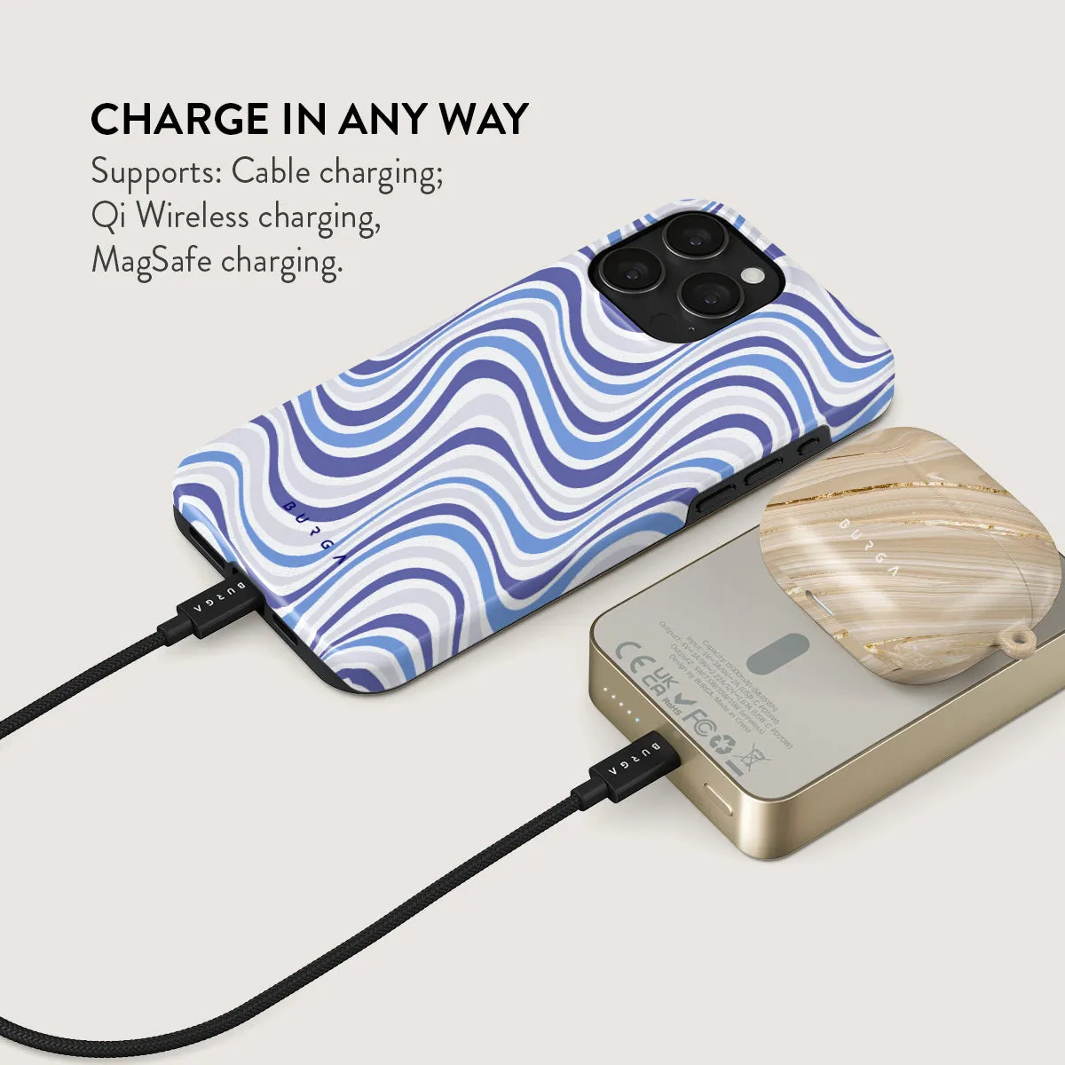 Stay Groovy - Magnetic Power Bank
