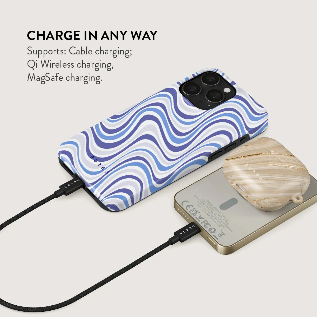 Stay Groovy - Magnetic Power Bank