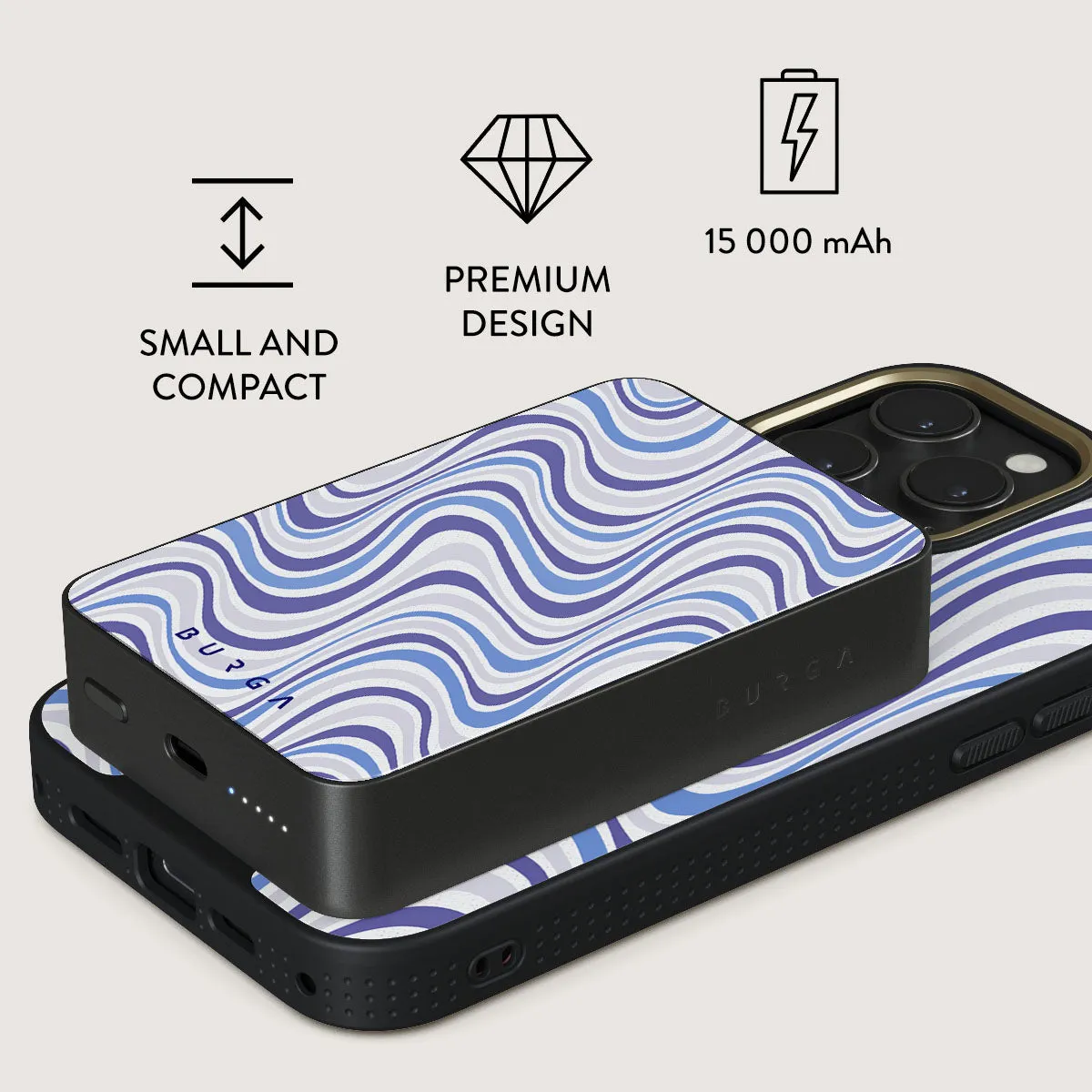Stay Groovy - Magnetic Power Bank