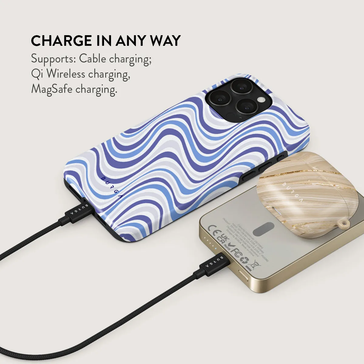 Stay Groovy - Magnetic Power Bank