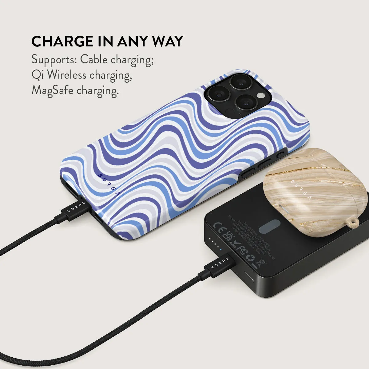 Stay Groovy - Magnetic Power Bank